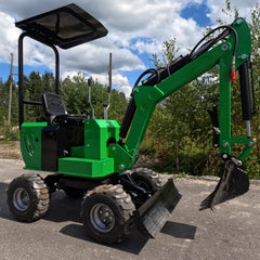 Mini escavatore su ruote Caivu HFT7 agile e pratico - immagine 4