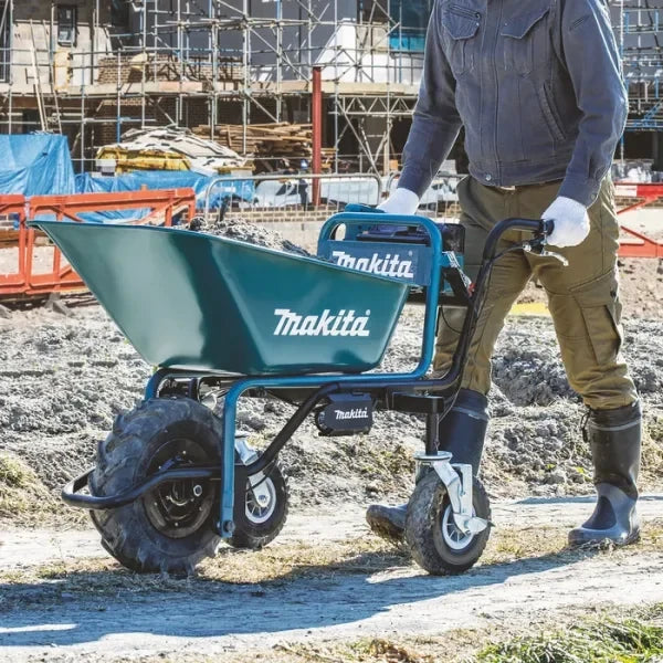 Carriola assistita Makita LXT 18V per giardino e cantiere