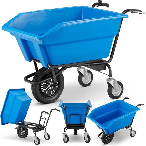 Carriola elettrica KEA-230 300 L 300 kg con benna ribaltabile - immagine 4