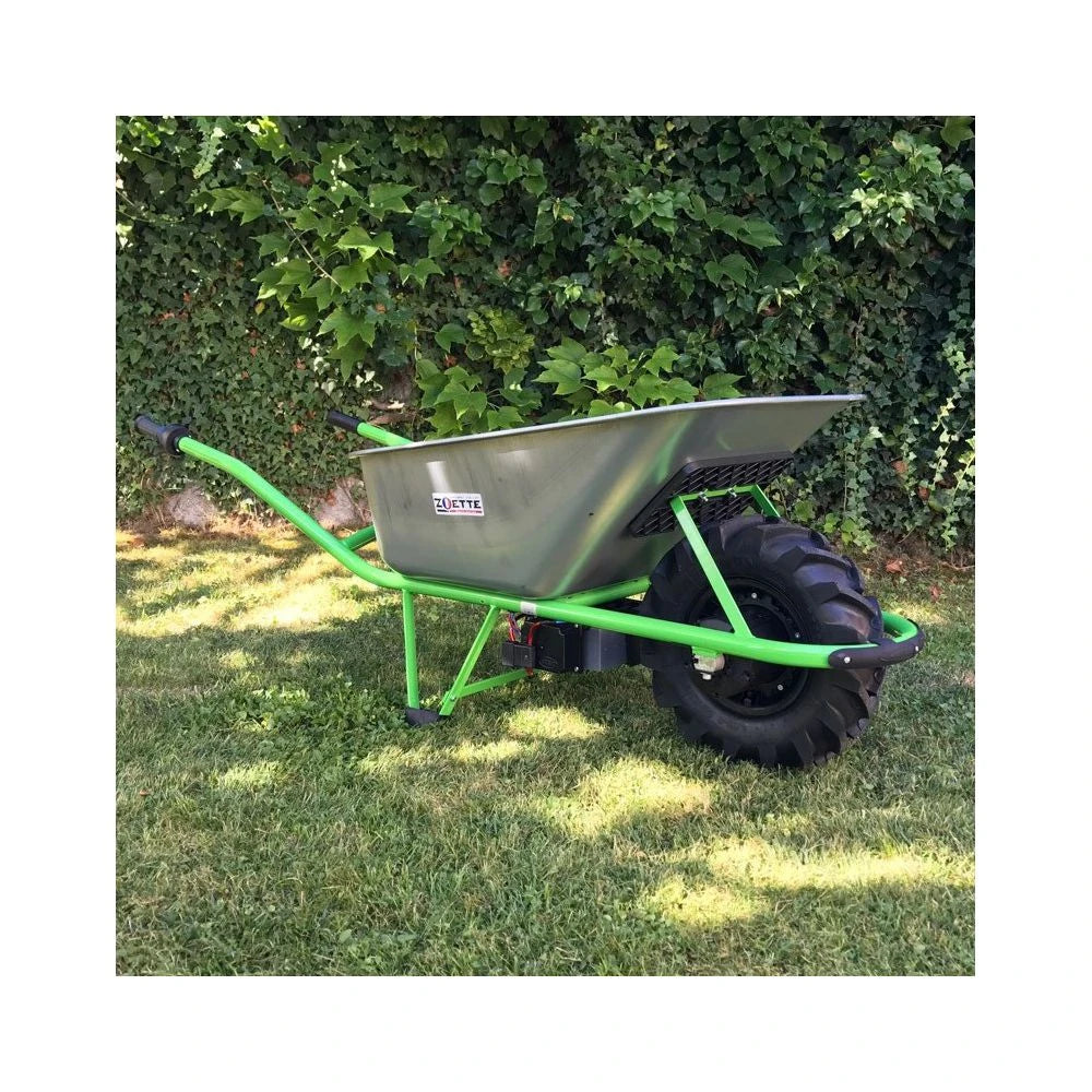 Carriola elettrica Zoette Clas 100-10 verde per giardino - immagine 6