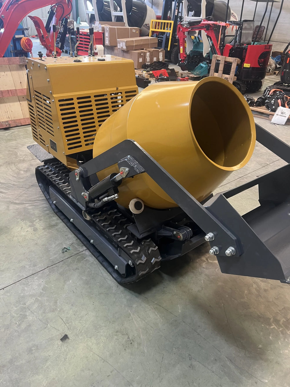 Mini betoniera cingolata 200 L per calcestruzzo in cantiere - immagine 13