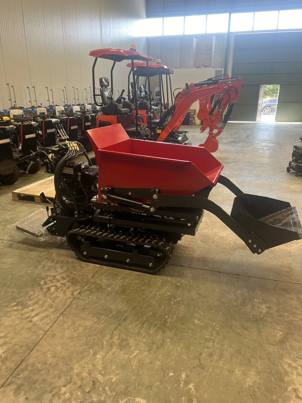 Mini dumper autocaricante 500 kg per trasporto materiali - immagine 11