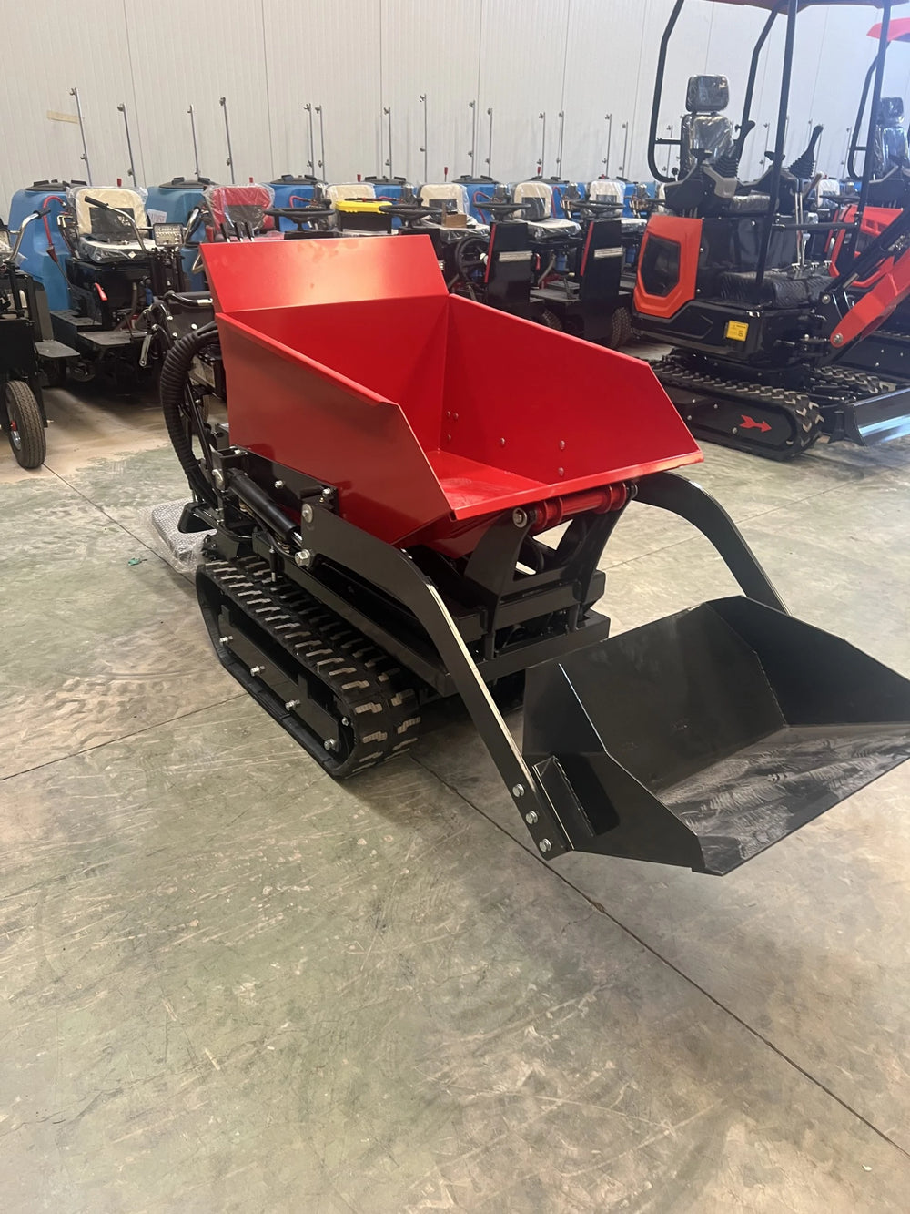 Mini dumper autocaricante 500 kg per trasporto materiali - immagine 13
