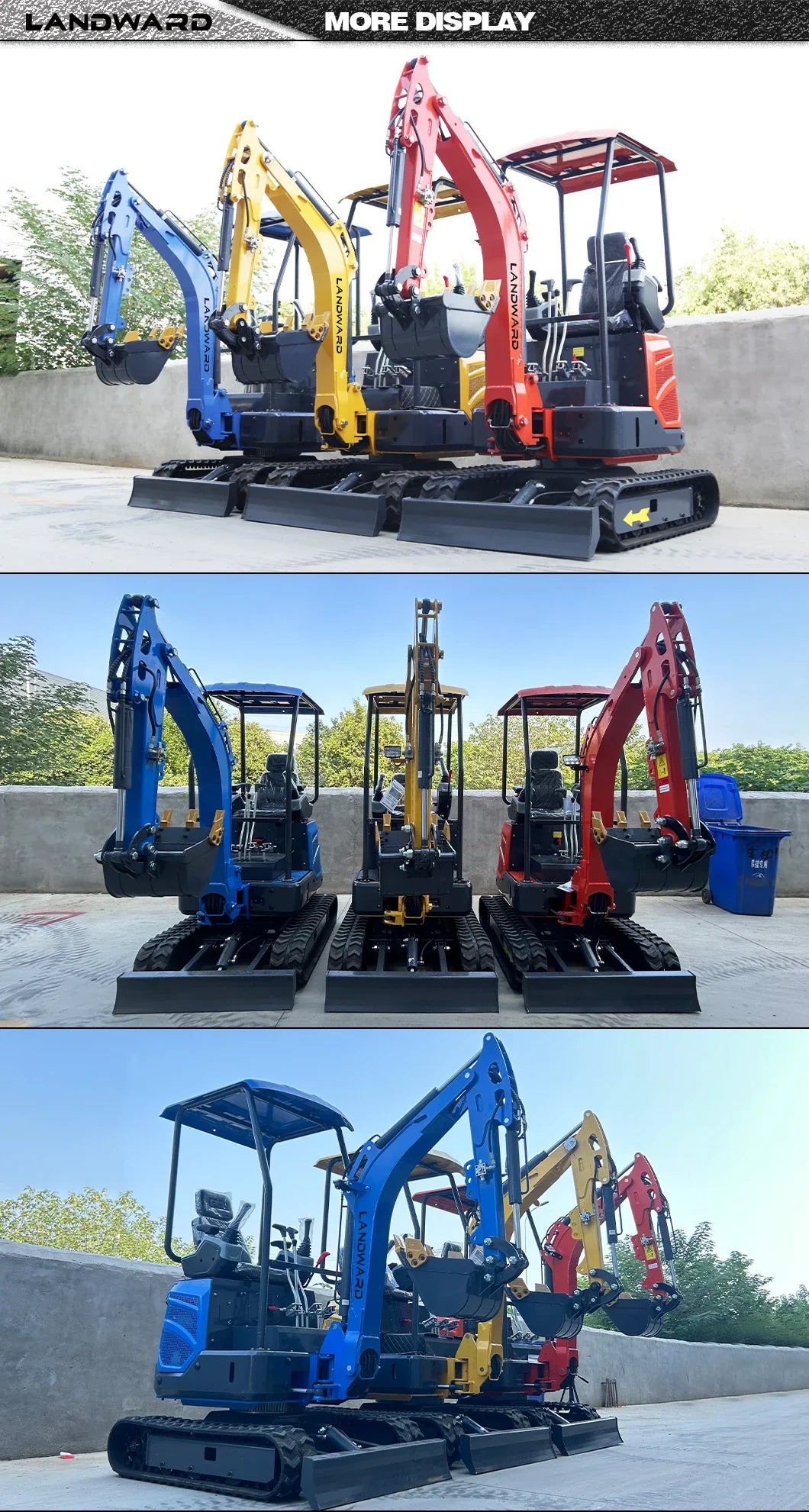 Mini escavatore 1,8 t compatto per scavi e paesaggistica - immagine 2