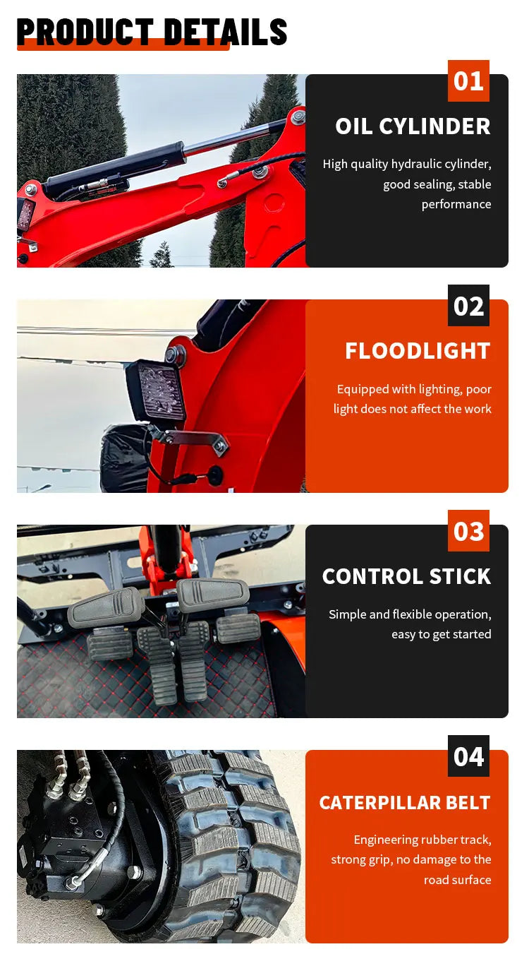 Mini escavatore cingolato 2,2 t per cantieri compatti - immagine 10