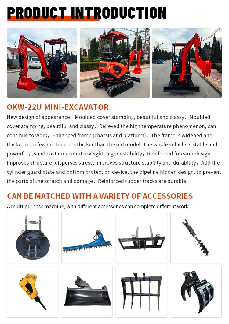 Mini escavatore cingolato 2,2 t per cantieri compatti - immagine 8