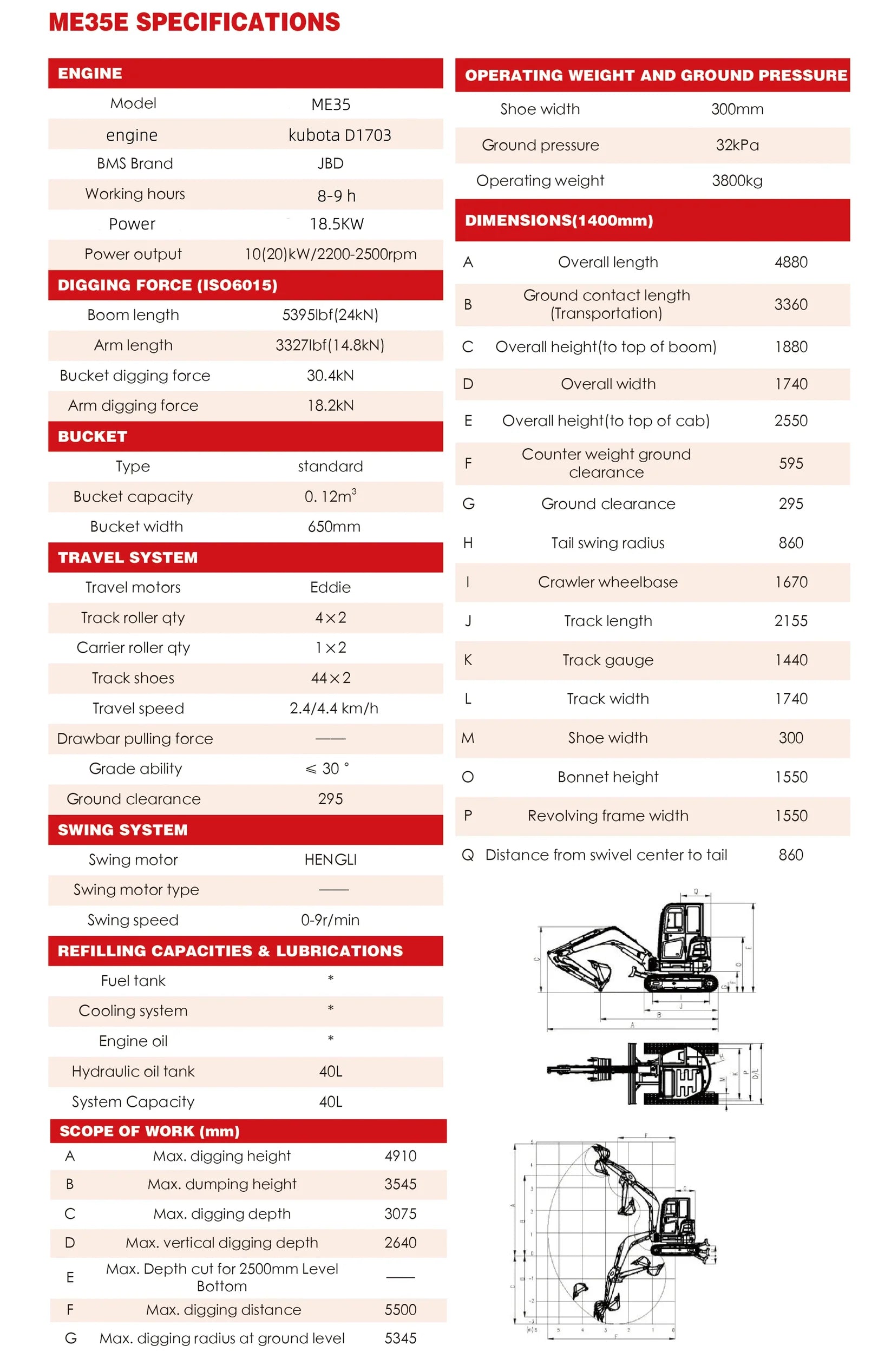 Mini escavatore Kubota 3,5 t per cantieri professionali - immagine 6