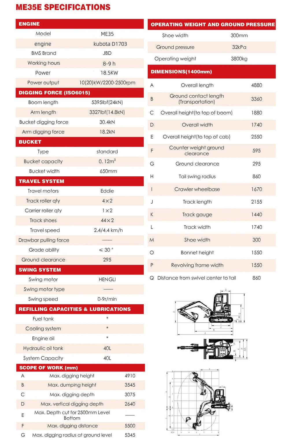 Mini escavatore Kubota 3,5 t per cantieri professionali - immagine 6