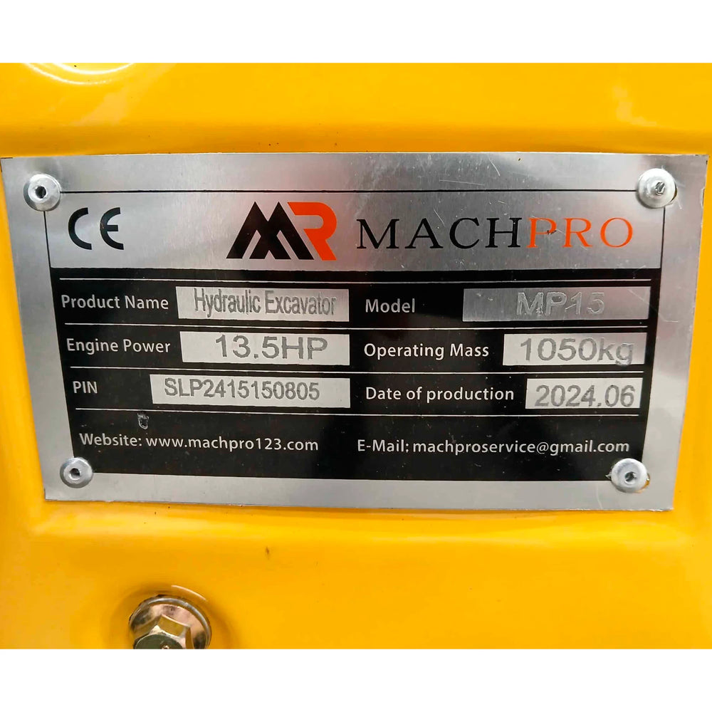 Mini escavatore Machpro MP15 compatto per lavori precisi - immagine 11